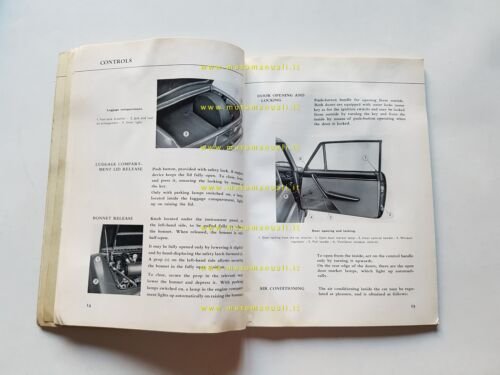 Lancia Flavia 2000 Coupè 1a serie 1969 manuale uso manutenzione …