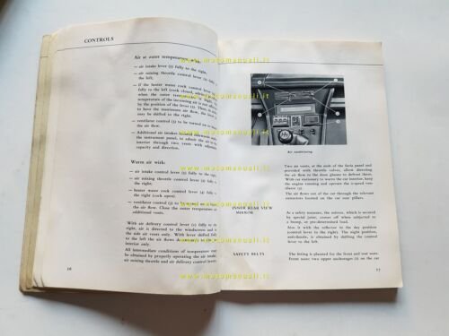 Lancia Flavia 2000 Coupè 1a serie 1969 manuale uso manutenzione …