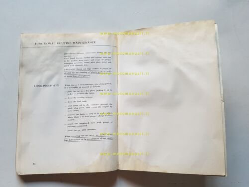 Lancia Flavia 2000 Coupè 1a serie 1969 manuale uso manutenzione …