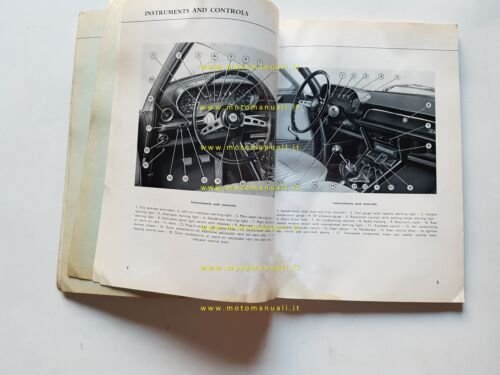 Lancia Flavia 2000 Coupè 1a serie 1969 manuale uso manutenzione …