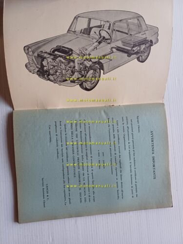 Lancia Flavia Berlina 1.5 1964 manuale uso manutenzione libretto originale