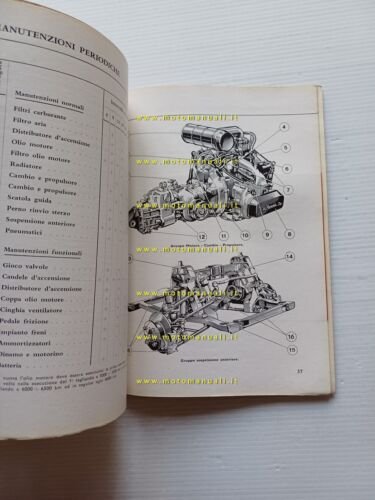 Lancia Flavia Berlina 1.5 1964 manuale uso manutenzione libretto originale