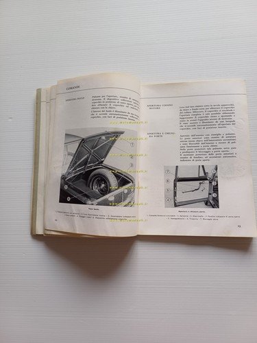Lancia Flavia Berlina 1.8 - 2.0 1970 manuale uso manutenzione …