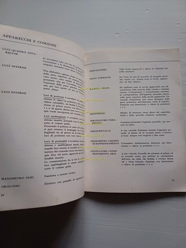 Lancia Flavia Berlina 1.8 - Iniezione 1969 manuale uso manutenzione …