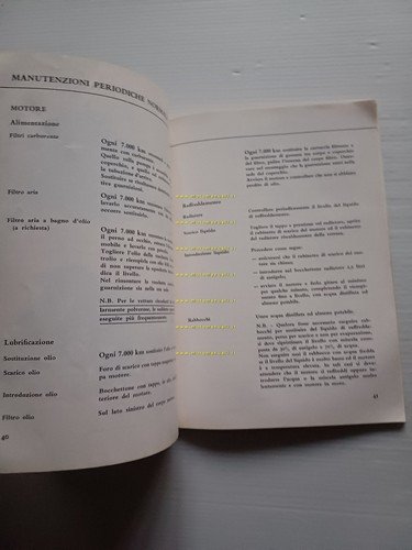 Lancia Flavia Berlina 1.8 - Iniezione 1969 manuale uso manutenzione …