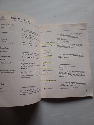 Lancia Flavia Berlina 1.8 - Iniezione 1969 manuale uso manutenzione …