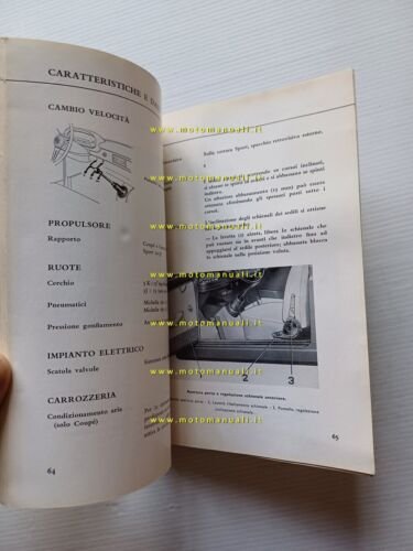 Lancia Flavia Berlina 1.8 1966 manuale uso manutenzione libretto originale