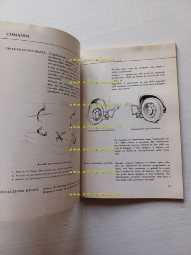 Lancia Flavia Berlina 1.8 1966 manuale uso manutenzione libretto originale