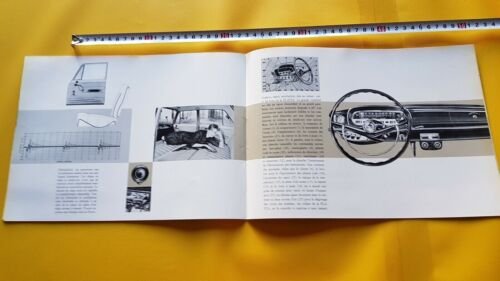 Lancia Flavia Berlina 1961 depliant originale auto TESTO FRANCESE brochure