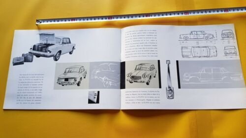 Lancia Flavia Berlina 1961 depliant originale auto TESTO FRANCESE brochure