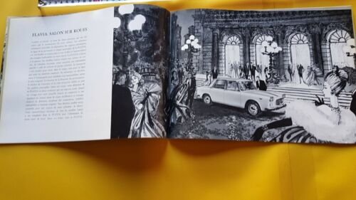 Lancia Flavia Berlina 1961 depliant originale auto TESTO FRANCESE brochure