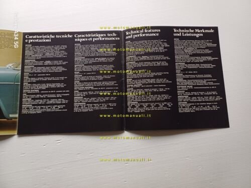 Lancia Fulvia 1.3 berlina 1971 depliant originale multilingua