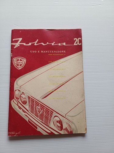 Lancia Fulvia 2C Berlina 1965 manuale uso libretto manutenzione originale