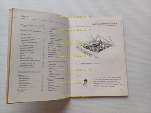 Lancia Fulvia berlina 1963 manuale uso manutenzione libretto istruzioni original