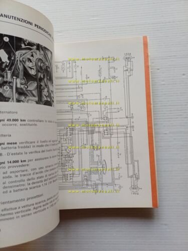Lancia Fulvia Berlina 2a Serie 1971 manuale uso manutenzione libretto …