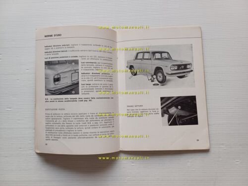 Lancia Fulvia berlina 2a serie 1972 manuale uso manutenzione libretto …