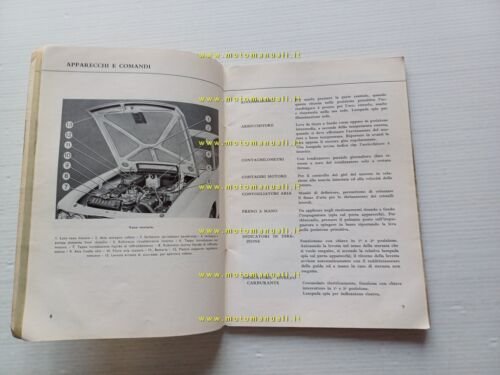 Lancia Fulvia Coup -Sport - HF 1966 manuale uso manutenzione …