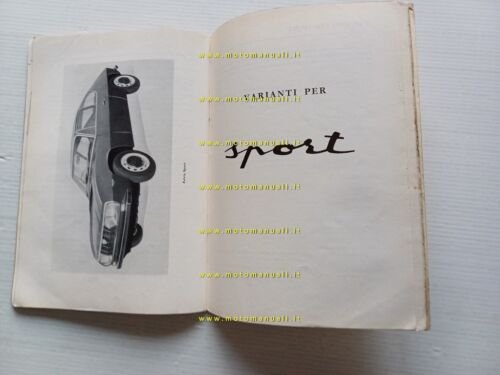 Lancia Fulvia Coup -Sport - HF 1966 manuale uso manutenzione …