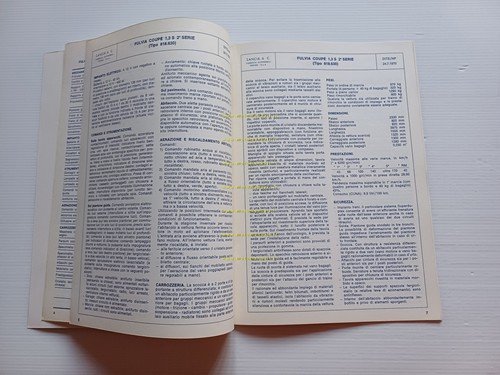 Lancia Fulvia Coupè 1.3-HF 1.6 -Sport 1.3 1970 Caratteristiche Tecniche …