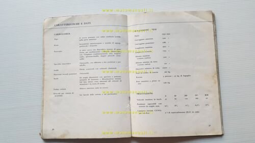 Lancia Fulvia Coupè 1965 manuale uso manutenzione libretto istruzioni originale