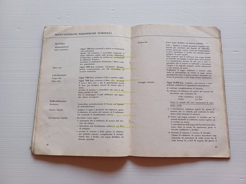 Lancia Fulvia Coupè 1965 manuale uso manutenzione libretto istruzioni originale