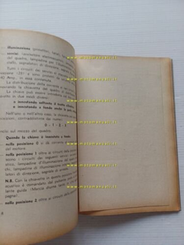 Lancia Furgoncino tipo 800 1949 manuale uso manutenzione libretto originale