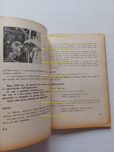 Lancia Furgoncino tipo 800 1949 manuale uso manutenzione libretto originale