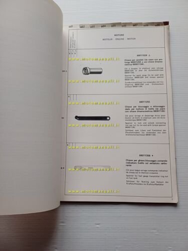 Lancia Gamma 1976 catalogo attrezzi speciali per officina originale