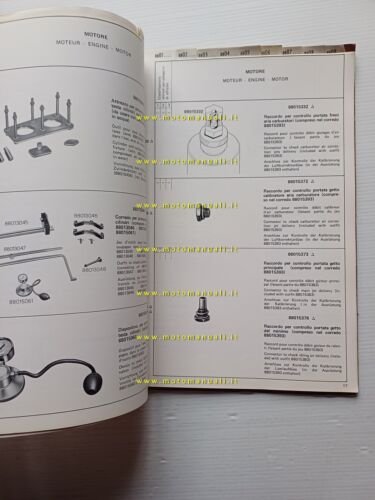 Lancia Gamma 1976 catalogo attrezzi speciali per officina originale