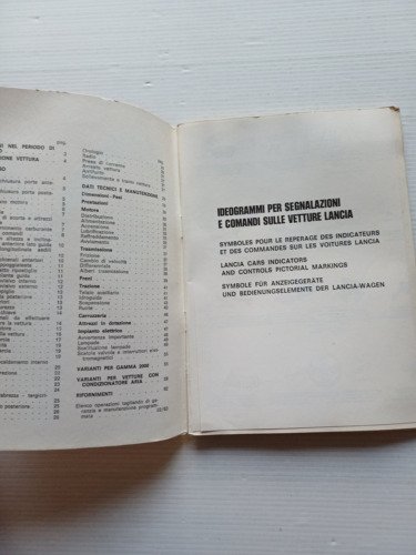 Lancia Gamma Berlina 1976 manuale uso manutenzione italiano originale