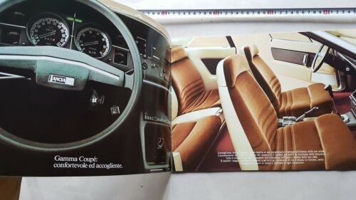 Lancia Gamma Coupè 1977 depliant originale italiano auto brochure