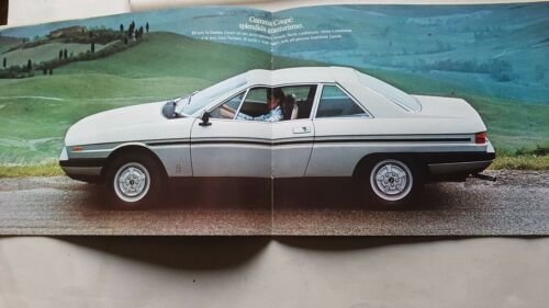 Lancia Gamma Coupè 1977 depliant originale italiano auto brochure