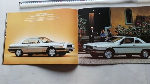 Lancia Gamma Coupè 1977 depliant originale italiano auto brochure