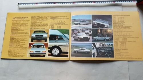 Lancia Gamma Coupè 1977 depliant originale italiano auto brochure