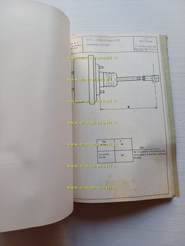 Lancia modelli Flavia 1971 manuale officina caratter. tecniche dati riparazioni