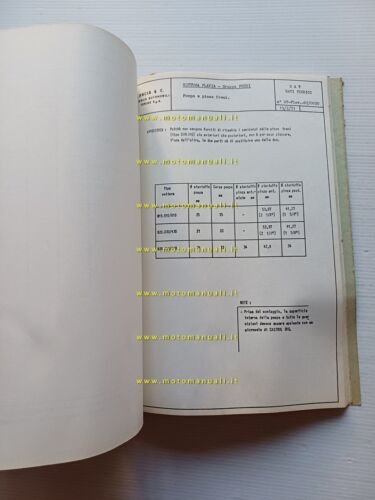 Lancia modelli Flavia 1971 manuale officina caratter. tecniche dati riparazioni