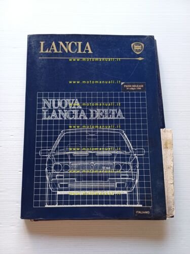 Lancia Nuova Delta modelli 1986 cartella stampa originale