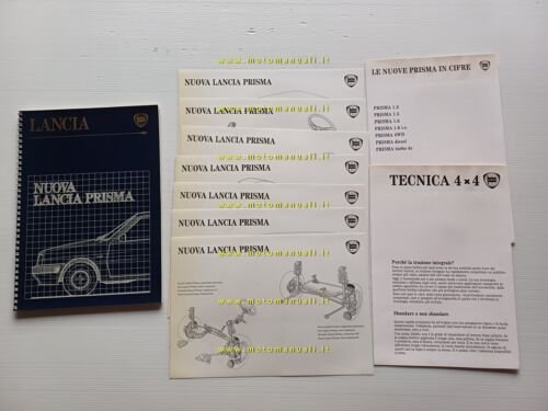 Lancia nuova Prisma modelli 1986 cartella stampa originale italiano