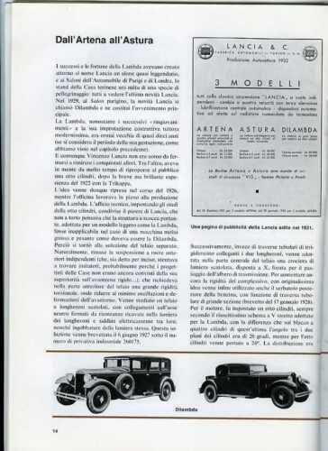 Lancia rivista ufficiale Storia della Lancia 1974