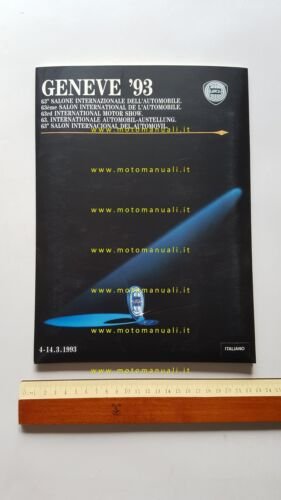 Lancia salone Ginevra 1993 cartella stampa originale press kit