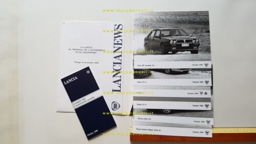 Lancia salone Parigi 1990 cartella stampa originale press kit