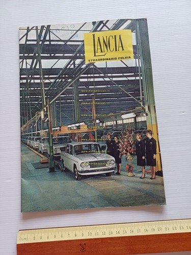 Lancia straordinario Fulvia rivista aziendale n.10 1963 supplemento originale