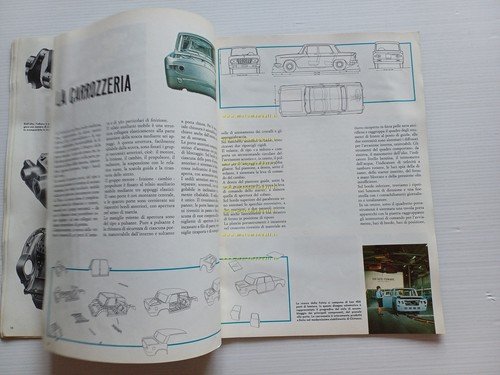 Lancia straordinario Fulvia rivista aziendale n.10 1963 supplemento originale