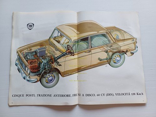 Lancia straordinario Fulvia rivista aziendale n.10 1963 supplemento originale