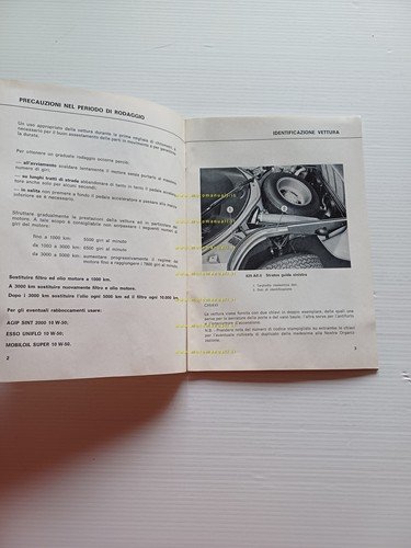 Lancia Stratos HF 1974 manuale uso manutenzione libretto italiano originale