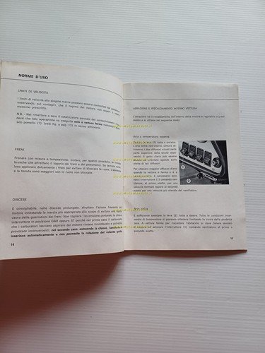 Lancia Stratos HF 1974 manuale uso manutenzione libretto italiano originale