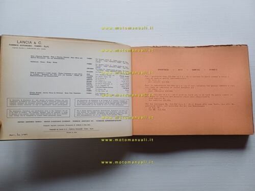 Lancia Superjolly 1964-67 catalogo ricambi originale