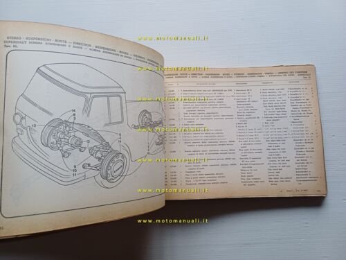 Lancia Superjolly 1964-67 catalogo ricambi originale