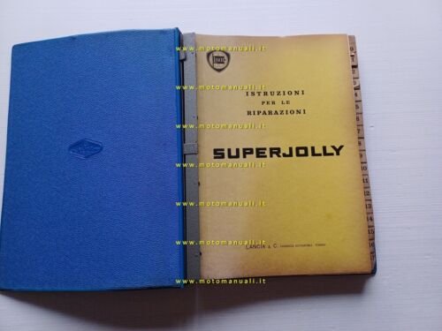Lancia Superjolly 1967 manuale officina riparazione italiano originale