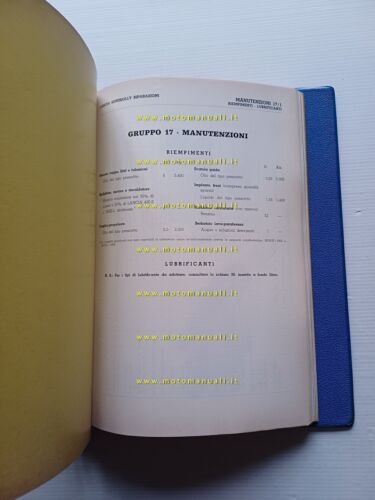 Lancia Superjolly 1967 manuale officina riparazione italiano originale